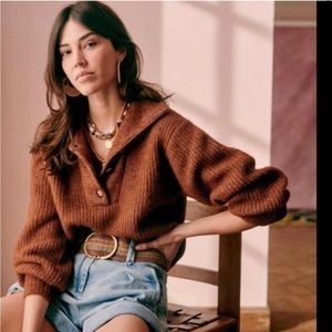 Sezane Micky brown jumper size M